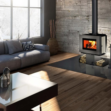 Soho wood stove - grey