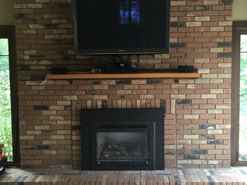 Need Help For This Big Brick Fireplace Wall - Can You Drywall Over Brick Fireplace