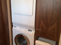 Hiding washer dryer hookups