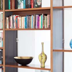 Walnut and bronze unit - Display & Wall Shelves