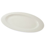 10 Strawberry Street - Whittier Oval Platter, White, 22'' - Whittier SERVING PIECES : Oversized or understated, our array of dynamic serving pieces will introduce any spread with style and charm.
