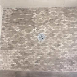 Custom Stone Floor/Ceramic Shower - Wall And Floor Tile
