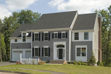 Example of an exterior home design in New York
