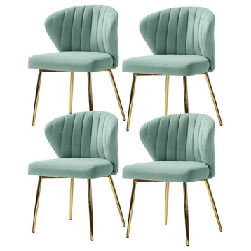 Milia Dining Chair Set of 4, Sage