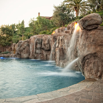 Pool with Water Features