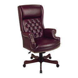 Deluxe High Back Traditional Executive Chair - Living Room Chairs