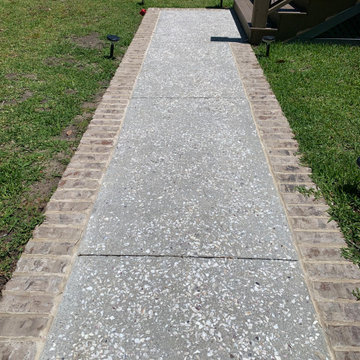 Tabby Shell Patio with Brick lining, James Island South Carolina