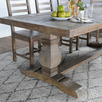 The Quincy Dining Table, 94", Desert Gray, French Country, Rectangle