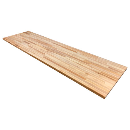 26" Deep Edge Grain Butcher Block Countertop 1.5" Thick, Maple, 26" X 84"