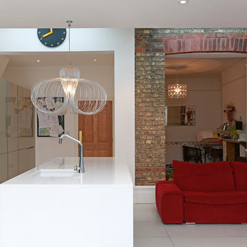 White Kitchen Island