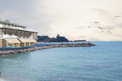 Stabilimento balneare con Hotel 4 stelle e ristorante sul mare