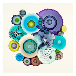 Giant Art - Stuck Art block Framed Canvas, 20"x20" - Prints And Posters