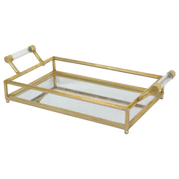 Glam Gold Metal Tray 85447