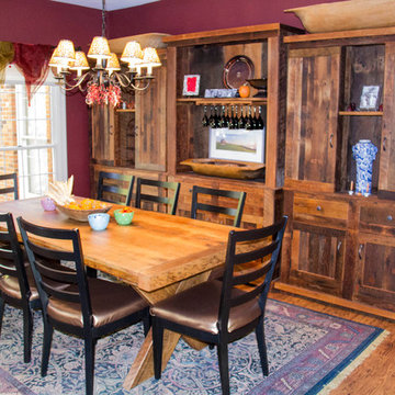Table and 3-piece Hutch Set