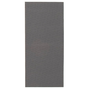 eCarpetGallery Kitchen Bathroom Mat, Set of 2, 2'2" x 5'0", Dark Grey