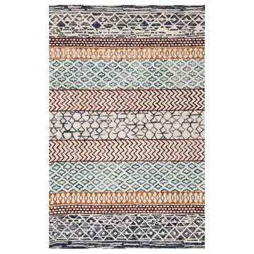 Safavieh Capri Area Rug, CPR502, Ivory and Charcoal, 8'x10'