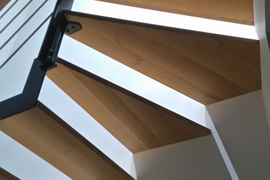 Cette image montre un escalier urbain.