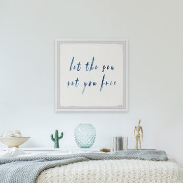 "Let the Sea Set You Free II" Framed Painting Print