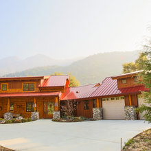 Modern cabin exterior