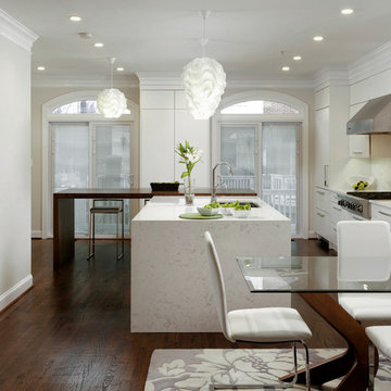 Washington DC - Contemporary - White Oak Half Parsons Table