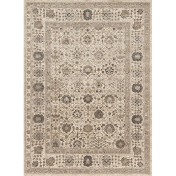 Durable Distressed Century Area Rug Sand and Sand, 9'6"x13'