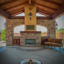 Pool Cabana and outdoor bathroom and shower