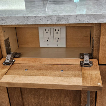 Contemporary Kitchen Remodel With New Cabinets and Island