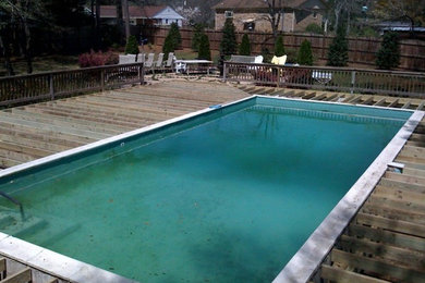 Backyard Pool Repair - Before and After