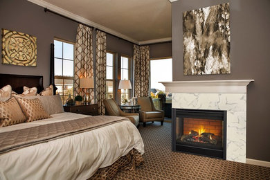 Bedroom - traditional bedroom idea in Grand Rapids