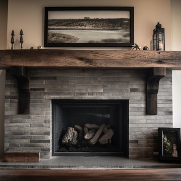 Gorgeous Fireplace Mantels with Wooden Corbels
