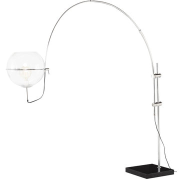 Grand Bend Floor Light Clear, Silver