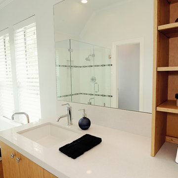 Flush White Quartz Countertop