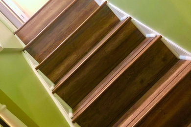 Example of a classic staircase design in Chicago