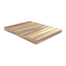 Okume Wood Outdoor Shower Base