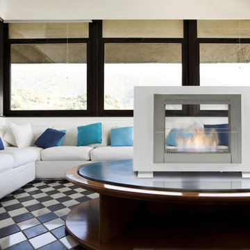 Modern Frame-Like Freestanding Fireplaces