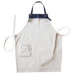 Far Holland - Cedar Cotton Apron - Bake delicious treats while keeping your clothes flour-free with the Cedar Apron. Simple in design, this apron is made in New York City with 100% cotton. Featuring two pockets, this baking apron can hold all of your cooking essentials. The apron is both cute and functional.