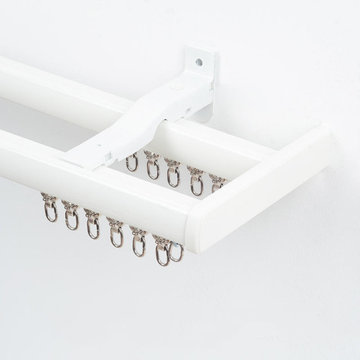 QYRF05 Fashion Single Double Curtain Tracks Ceiling/Wall Mount