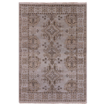 5' 0" X 7' 2" Turkish Oushak Hand Knotted Wool Rug - Q9346