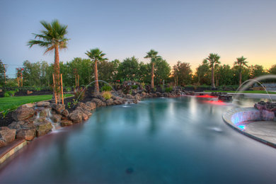 Inspiration for a tropical pool remodel in Sacramento