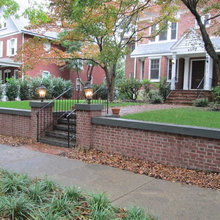 Retaining walls & garden