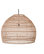 Open Weave Cane Rib Bell Pendant Lamp, Extra Large, Natural