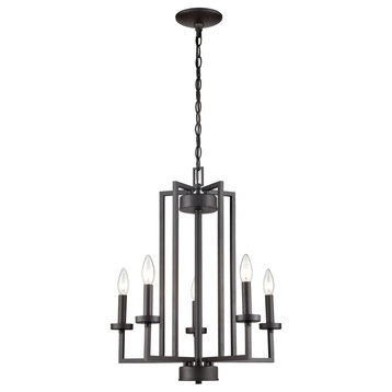 THOMAS CN240521 West End 6-Light Chandelier in Oil Rubbed Bronze