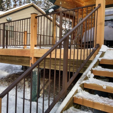 Deck Remodel with Custom Railing & Post Caps