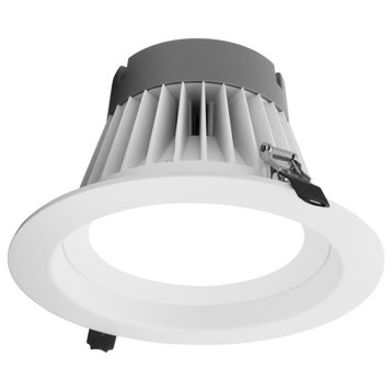 CLR-Select 8" White H/O Commercial Canless LED Downlight Kit