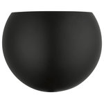 Livex Lighting - Livex Lighting 1 Light Steel Wall Sconce With Black Finish 40802-04 - The clean and crisp Piedmont 1-light half moon sconce makes a contemporary statement with the smooth curve of its black finish shade.