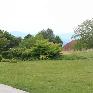 UN JARDIN EN COURBES ROUILLEES / 950 m2 / HAUTE-SAVOIE (74)