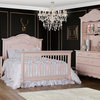 Evolur Aurora 5-in-1 Convertible Crib, Blush Pink Pearl