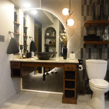 Moody Contemporary/Modern Bathroom Remodel