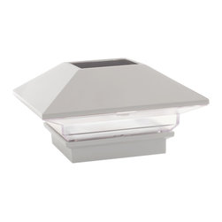 ALX 2.5" Contemporary Solar Post Cap - Deck Tiles And Planks