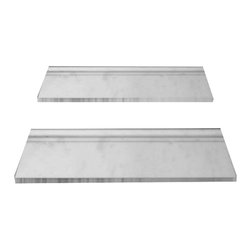 Statuary Crystal Marble Italian White Statuario 5/8" Baseboard Molding Polished - Home Decor